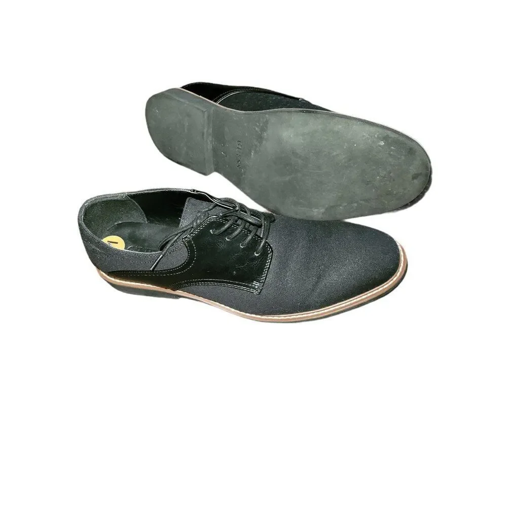 Guess Oxford Lace Up Shoes Sz 11 Men Black Two Tone‎ Preppy Workwear
